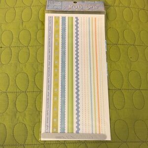 Debbie Mumm Baby Boy Rub-Ons - Multicolor